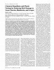 Research paper thumbnail of Chemical Repellents and Plastic Netting for Reducing Bird Damage to Sweet Cherries, Blueberries, and Grapes