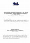 Research paper thumbnail of Heterogeneous degradation of pesticides by OH radicals in the atmosphere: Influence of humidity and particle type on the kinetics