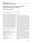 Research paper thumbnail of Emission characteristics of air pollutants from incense and candle burning in indoor atmospheres