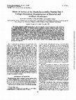 Research paper thumbnail of Mode of action of the staphylococcinlike peptide Pep 5: voltage-dependent depolarization of bacterial and artificial membranes