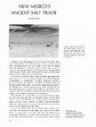 Research paper thumbnail of New Mexico's ancient salt trade / Paul M. Kraemer. El Palacio. volume 82, number 1 (Spring 1976), pages 22-30.