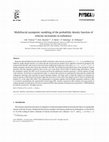 Research paper thumbnail of Multifractal asymptotic modeling of the probability density function of velocity increments in turbulence