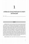 Research paper thumbnail of Afrika'da Siyasi Partiler ve Parti Sistemleri