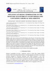 Research paper thumbnail of Influence of Mixing Temperature on the Moisture Susceptibility of Bituminous MIX Containing Chemical Wma Additive