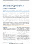 Research paper thumbnail of Machine Learning for Automation of Radiology Protocols for Quality and Efficiency Improvement