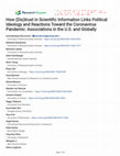 Research paper thumbnail of How (Dis)trust in Scientific Information Links Political Ideology and Reactions Toward the Coronavirus Pandemic: Associations in the U.S. and Globally