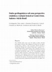 Research paper thumbnail of Dados geolinguísticos sob uma perspectiva estatística: a variação lexical no Centro-Oeste, Sudeste e Sul do Brasil