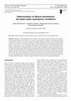 Research paper thumbnail of Determination of lithium bioretention by maize under hydroponic conditions