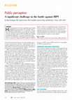 Research paper thumbnail of a significant challenge in the battle against HPV