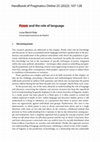 Research paper thumbnail of Power and the role of language