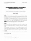 Research paper thumbnail of Colombia: Nuevo convenio de derecho público interno con entidades religiosas