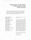 Research paper thumbnail of Reinvesting in Social Justice: A Capital Idea for Public Health Nursing?