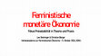 Research paper thumbnail of Feministische monetäre Ökonomie. Fokus Preisstabilität in Theorie und Praxis