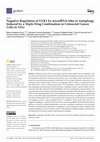 Research paper thumbnail of Negative Regulation of ULK1 by microRNA-106a in Autophagy Induced by a Triple Drug Combination in Colorectal Cancer Cells In Vitro