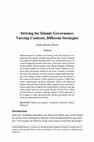 Research paper thumbnail of Striving for Islamic governance