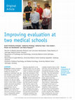 Research paper thumbnail of Improving evaluation at two medical schools