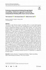 Research paper thumbnail of Fostering computational thinking through digital storytelling: a distinctive approach to promoting computational thinking skills of pre-service teachers