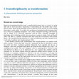 Research paper thumbnail of Transdisciplinarity as transformation: a cybersystemic thinking in practice perspective