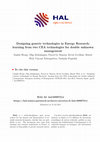 Research paper thumbnail of Designing generic technologies in Energy Research: learning from two CEA technologies for double unknown management