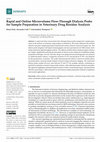 Research paper thumbnail of Rapid and Online Microvolume Flow-Through Dialysis Probe for Sample Preparation in Veterinary Drug Residue Analysis