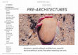 Research paper thumbnail of PRE-ARCHITECTURES, exhibition&public program, CIVA Museum, Brussel.