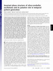 Research paper thumbnail of Invariant phase structure of olivo-cerebellar oscillations and its putative role in temporal pattern generation