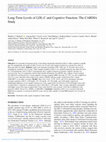 Research paper thumbnail of Long-Term Levels of LDL-C and Cognitive Function: The CARDIA Study