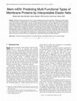 Research paper thumbnail of Mem-mEN: Predicting Multi-Functional Types of Membrane Proteins by Interpretable Elastic Nets