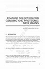 Research paper thumbnail of Feature Selection for Genomic and Proteomic Data Mining