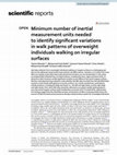 Research paper thumbnail of Minimum number of inertial measurement