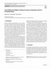 Research paper thumbnail of Guest Editorial: Intelligent solutions for green computing in internet of medical things