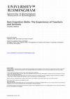 Research paper thumbnail of Non-Cognitive Skills: The Experience of Teachers and Schools: A Summary of Research from Bhutan and England