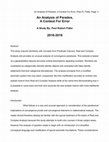 Research paper thumbnail of An Analysis of Paradox, A Context For Error