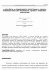 Research paper thumbnail of A Influência Do Conhecimento Estrutural Da Criança Sobre Sua Língua No Processo De Aquisição Da Escrita Portuguesa