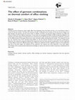 Research paper thumbnail of The effect of garment combinations on thermal comfort of office clothing