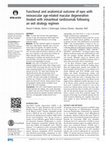 Research paper thumbnail of Functional and anatomical outcome of eyes with neovascular age-related macular degeneration treated with intravitreal ranibizumab following an exit strategy regimen