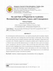 Research paper thumbnail of Ins and Outs of Plagiarism in Academia: Reconnoitring Concepts, Causes, and Consequences