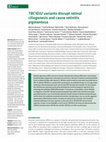 Research paper thumbnail of TBC1D32 variants disrupt retinal ciliogenesis and cause retinitis pigmentosa