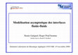 Research paper thumbnail of Modélisation asymptotique des interfaces fluide-fluide