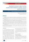 Research paper thumbnail of Platelet Count Drop After Rapid Deployment Aortic Valve Implantation