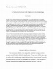 Research paper thumbnail of La fusion des horizons de la religion et de la métaphysique