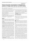 Research paper thumbnail of Clinical and genetic characteristics of retinoblastoma patients in a single center with four novel RB1 variants