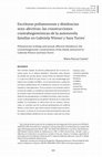 Research paper thumbnail of Escrituras poliamorosas y disidencias sexo-afectivas: las construcciones contrahegemónicas de la autonovela familiar en Gabriela Wiener y Sara Torres