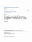 Research paper thumbnail of Beyond the Historical Lines of Demarcation: Competititon Law, Intellectual Property Rights, and International Trade After the GATT's Uruguay Round