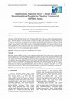 Research paper thumbnail of Implementasi Algoritma Fuzzy C-Means dalam Mengelompokkan Produktivitas Nauplius Vanammei di BBPBAP Jepara