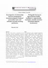 Research paper thumbnail of Investigation of relationship between pedagogical formation program students’ personality traits and attitudes towards teaching profession Pedagojik formasyon öğrencilerinin kişilik özellikleri ve öğretmenlik mesleğine yönelik tutumları arasındaki ilişkinin incelenmesi