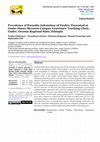 Research paper thumbnail of Prevalence of Parasitic Infestation of Poultry Presented at Guder Mamo Mezemir Campus Veterinary Teaching Clinic, Guder, Oromia Regional State, Ethiopia