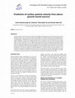 Research paper thumbnail of Prediction of surface particle velocity from above- ground sound sources