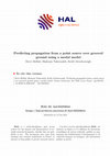 Research paper thumbnail of Predicting propagation from a point source over grooved ground using a modal model