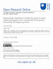 Research paper thumbnail of Approximate impedance models for point-to-point sound propagation over acoustically-hard ground containing rectangular grooves